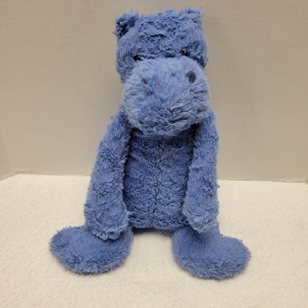 Retired Jellycat Javier Blue Hippo Plush from the Charmed collection